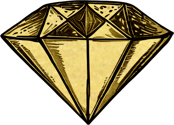 Floating diamond gemstone